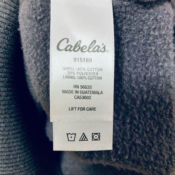 Cabela's pink grey full zip logo sweatshirt hoodie - Picture 8 of 9